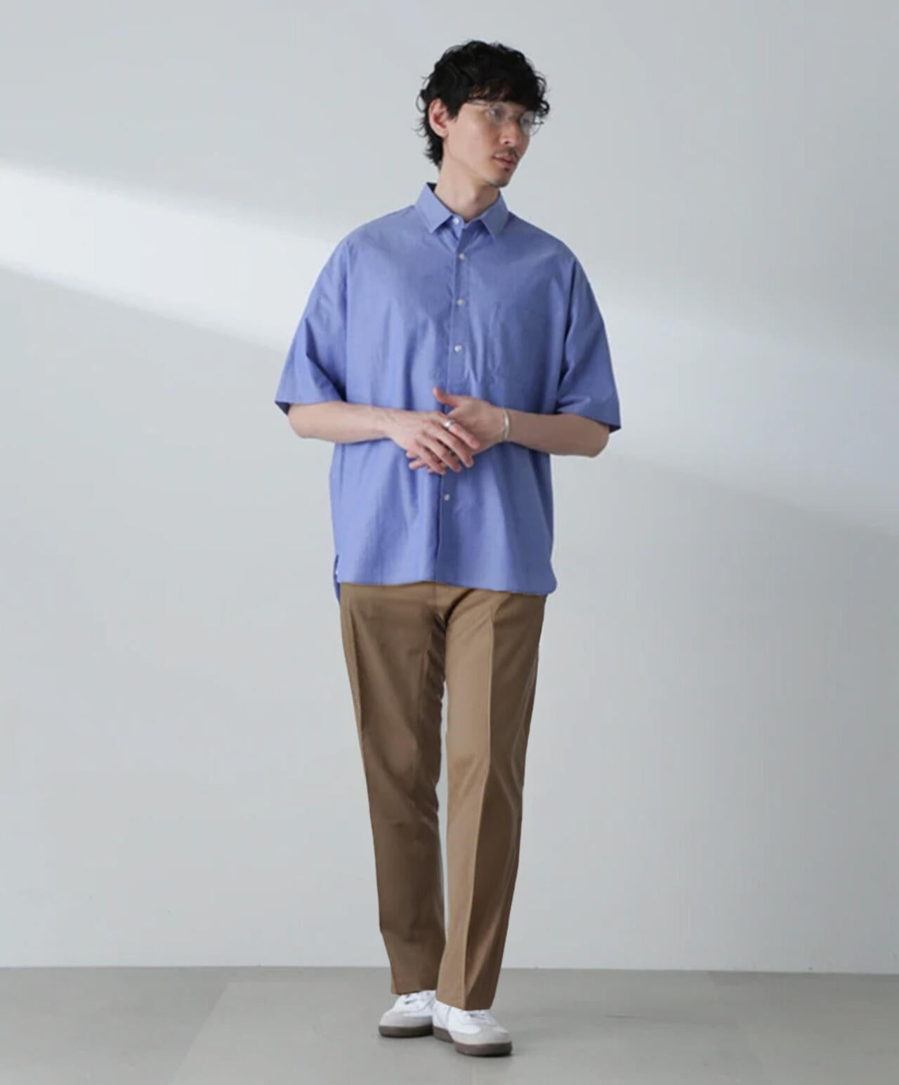 BIG シャンブレー シャツ 半袖