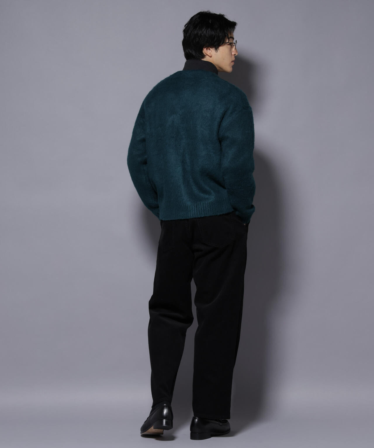 モヘヤライクニットカーディガン