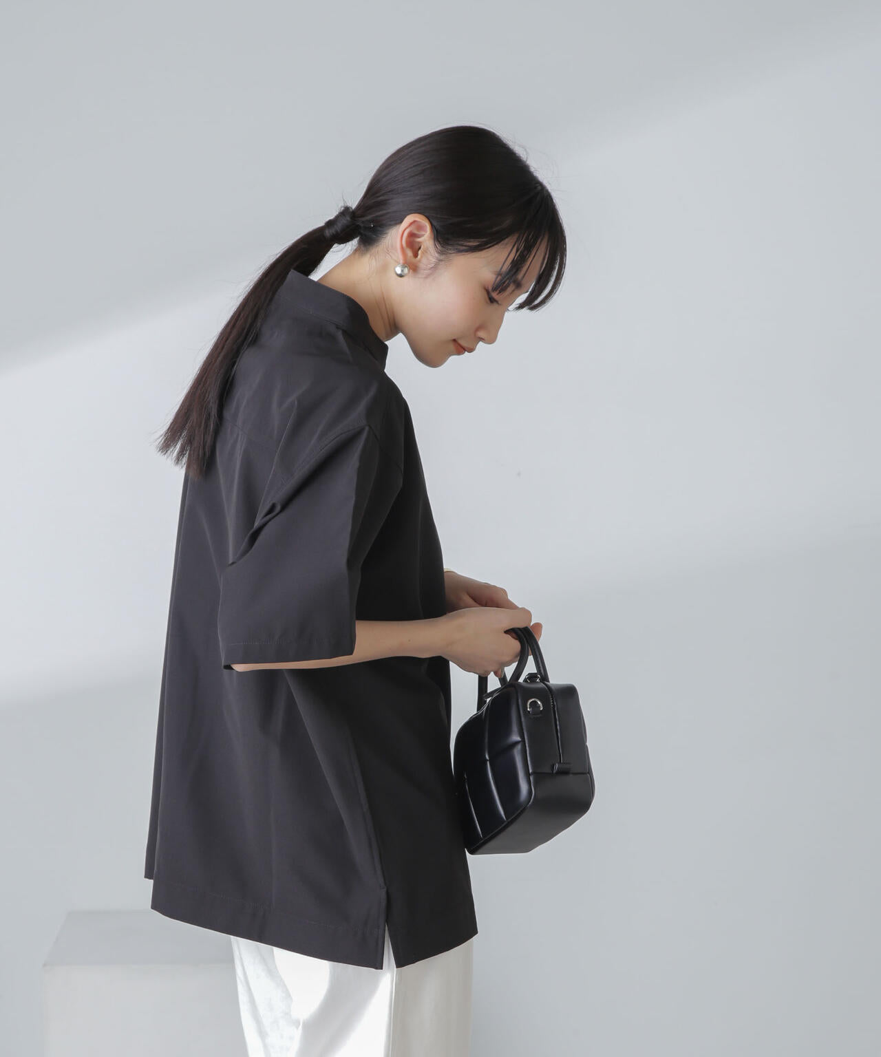 スタンドカラー シャツ 多機能 軽量 ストレッチ - SHELTECH