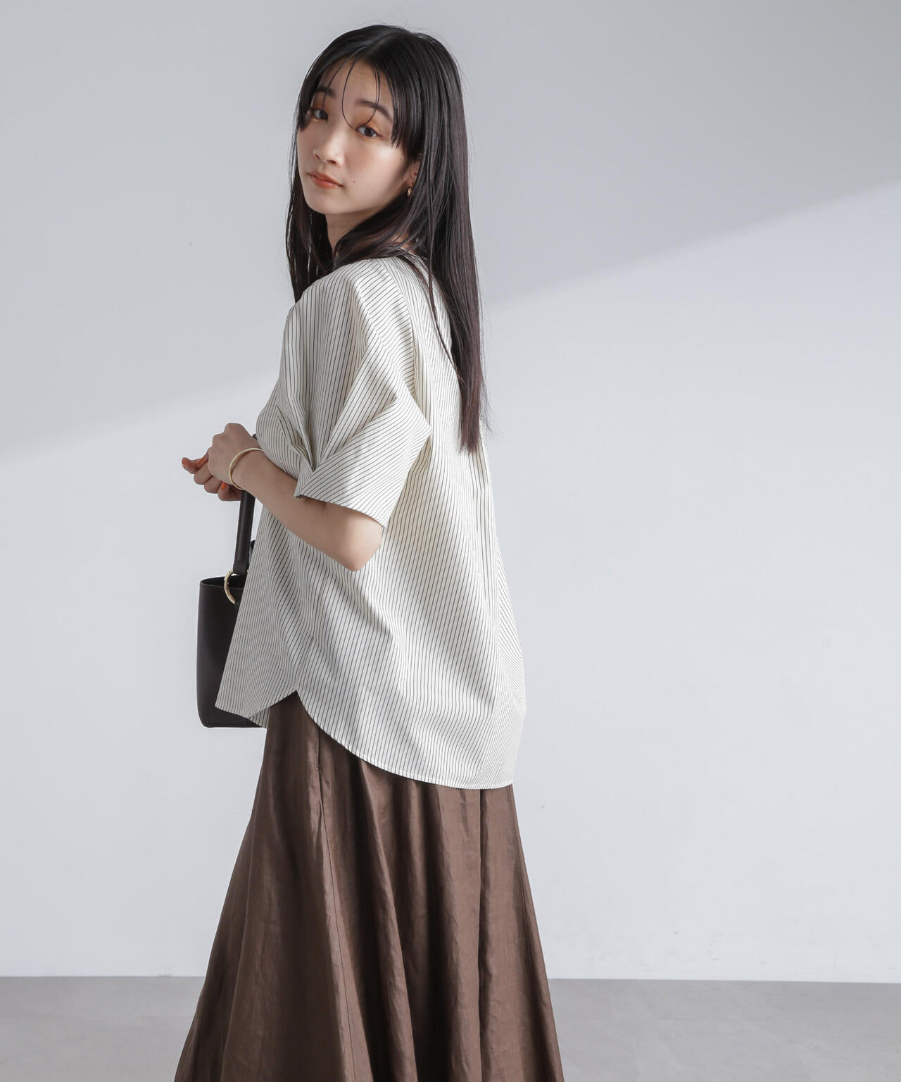 変形 スリーブ プルオーバー ブラウス