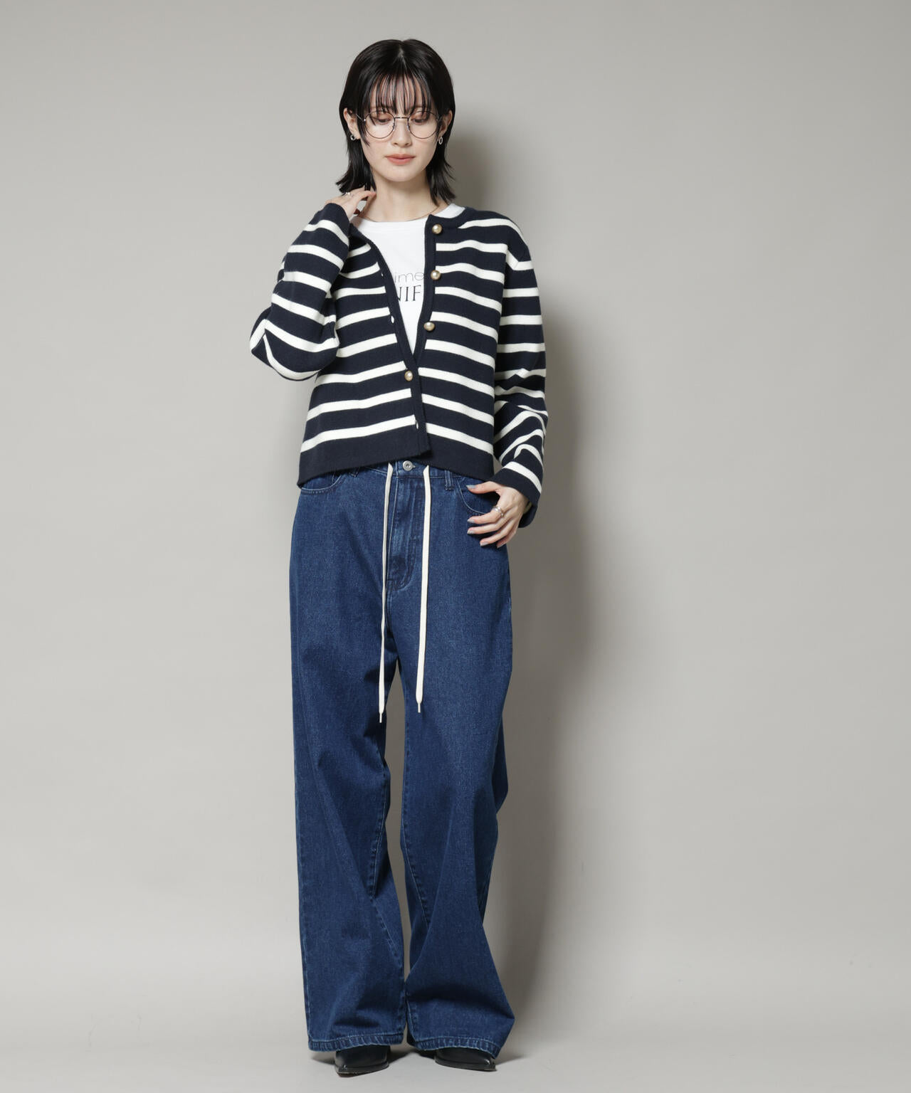 ミラノ リブ ニット ジャケット