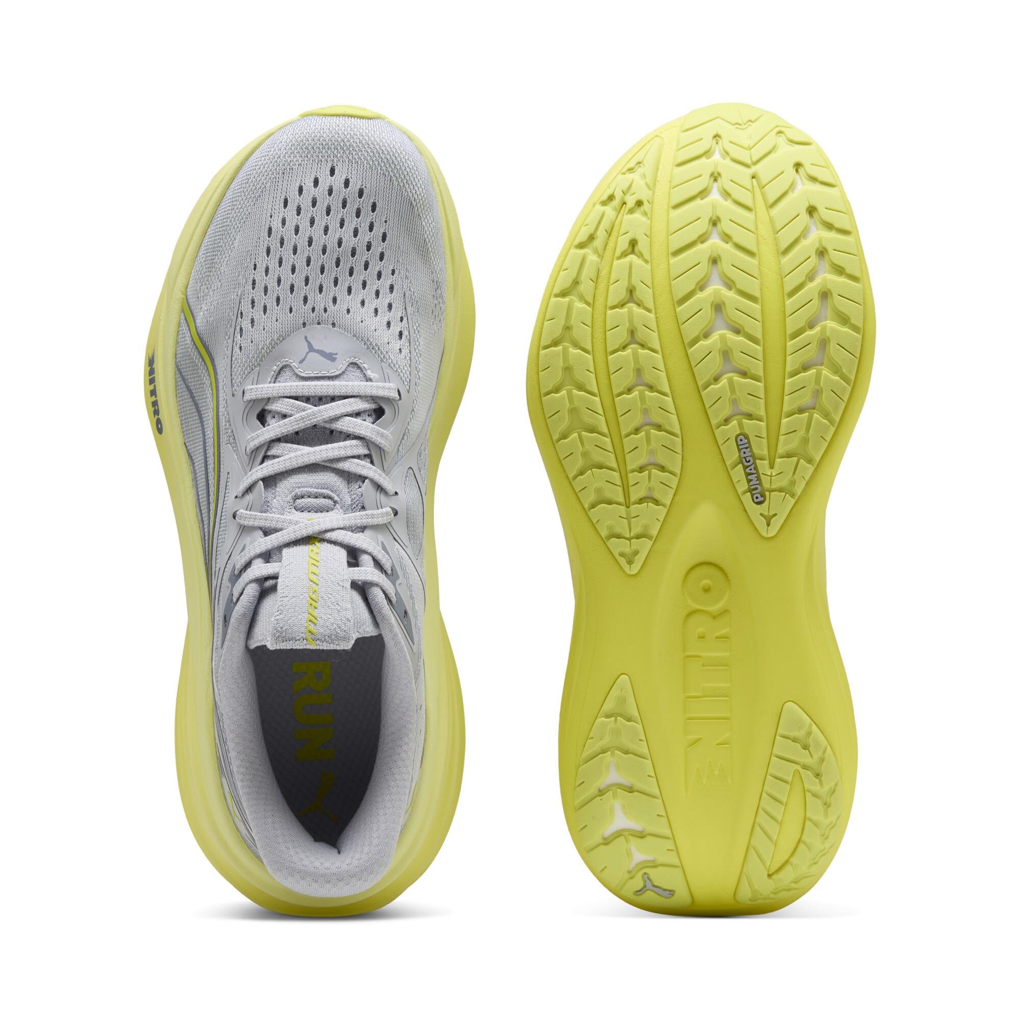 PUMA MAGMAX NITRO 2（Men's）Vibrant Silver-Lux Lime – Runtrip Store