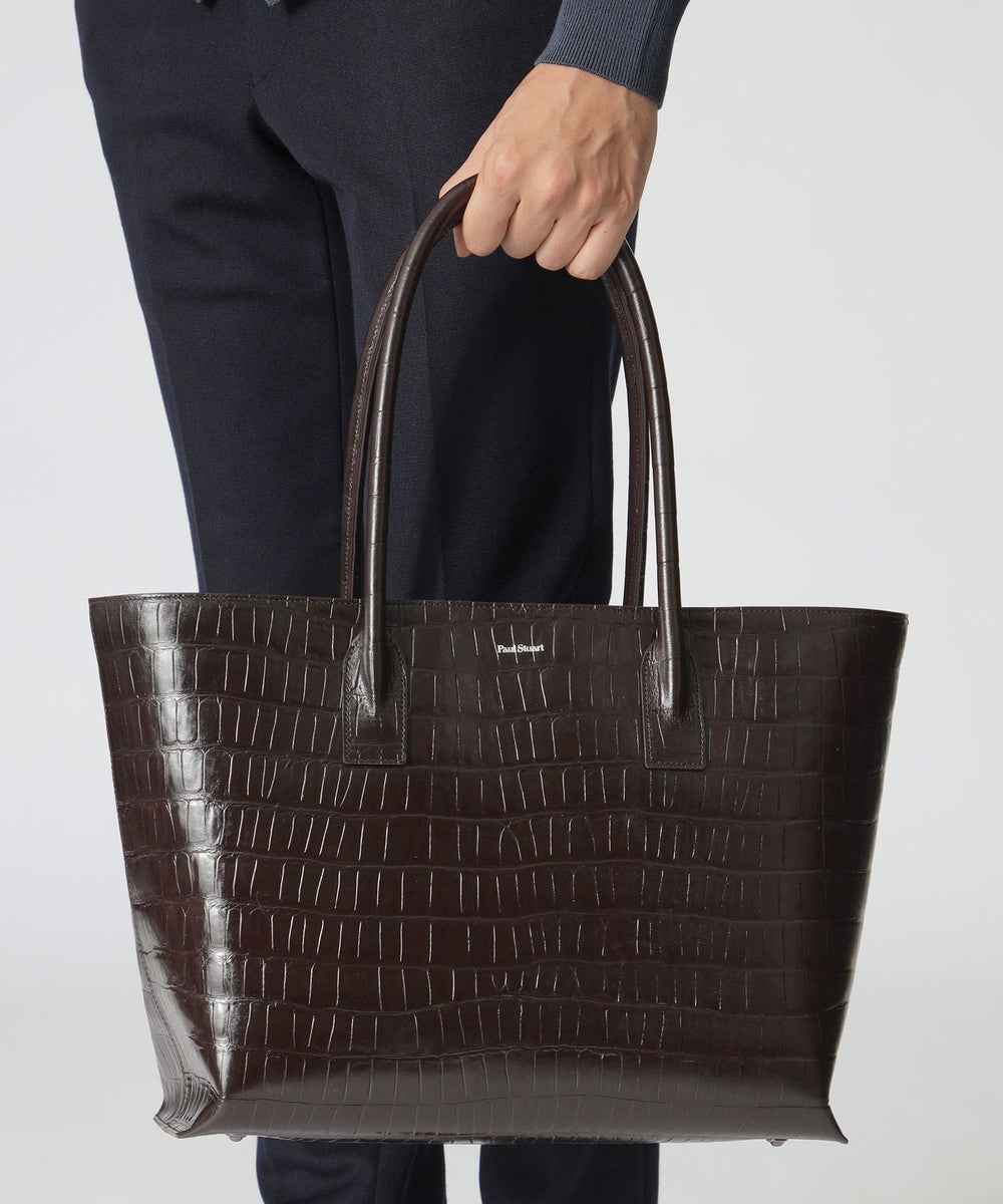 クロコ型押し トートバッグ(バッグ・ポーチ)｜Paul Stuart(ポール