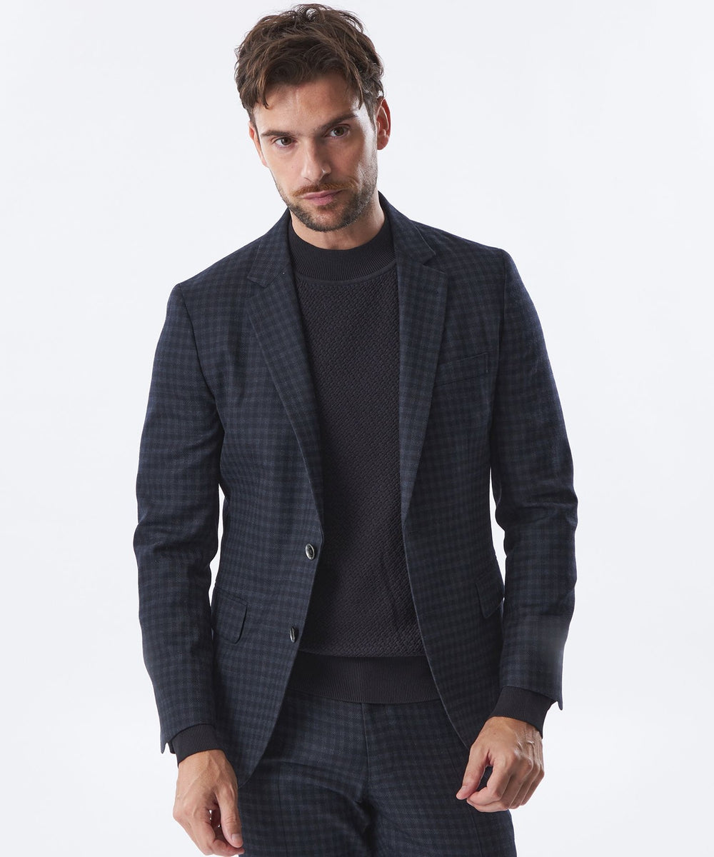 セットアップ】マイクロチェックウールジャケット(ジャケット)｜EPOCA