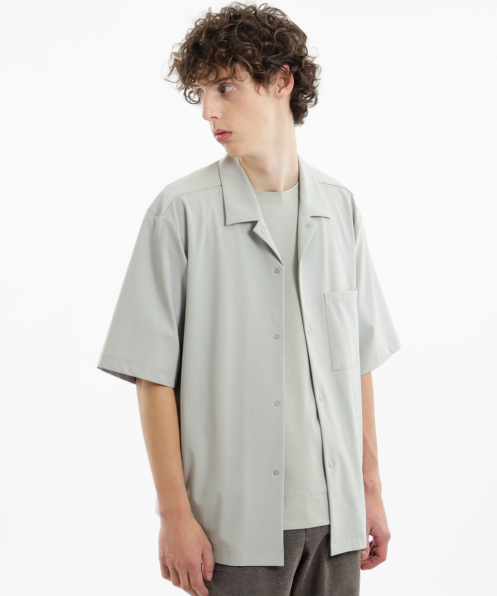 ドライフラットストレッチシリーズ オープンカラーシャツ(トップス