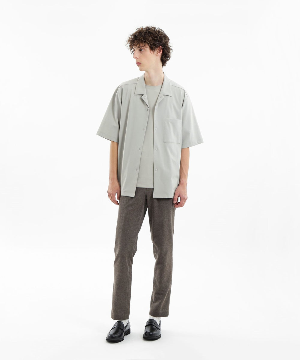 ドライフラットストレッチシリーズ オープンカラーシャツ(トップス