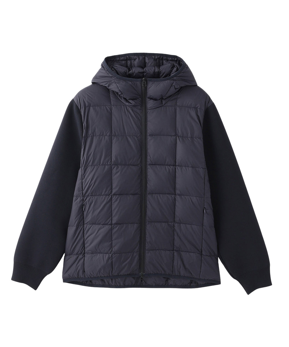 スクエアキルト＆ニット コンビパーカー with TAION(ブルゾン