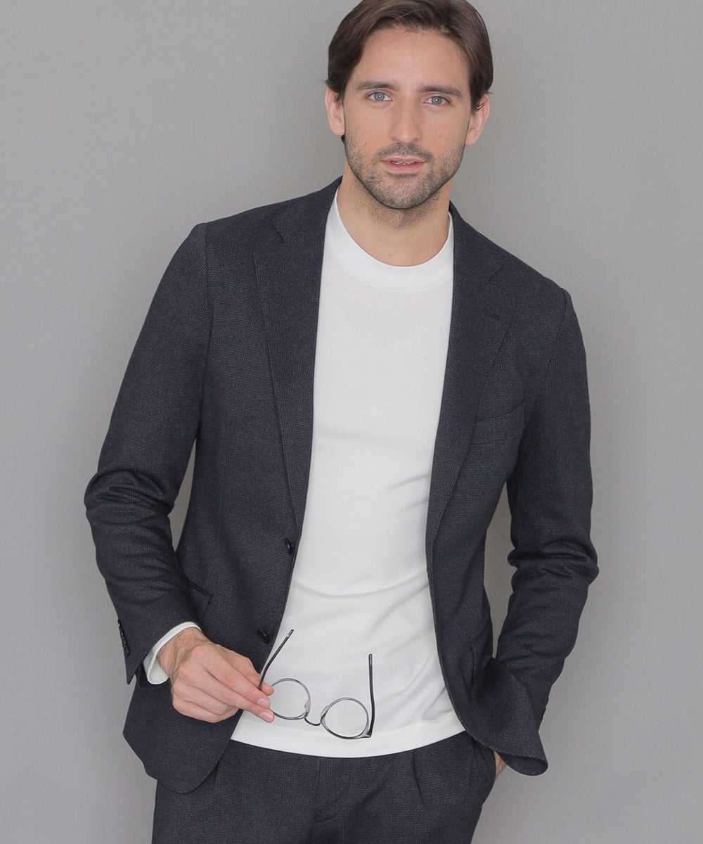 WEB・一部店舗限定】【FLEX JERSEY】ダブルカバーハウンドトゥース