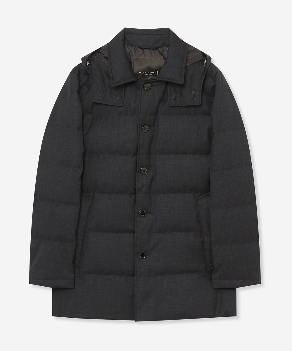 WEB・一部店舗限定】【ELINGTON】ウールサキソニーフーデッドダウン