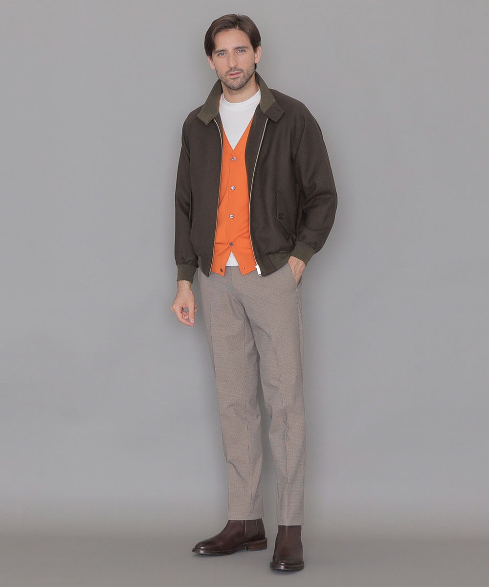 LEON掲載】ウールシルクリバーハリントンジャケット(ブルゾン