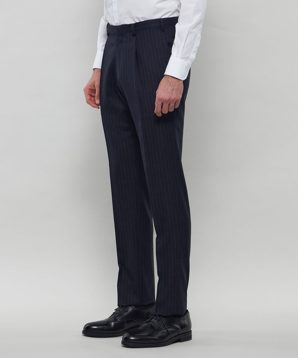 ウールシルク チョークストライプスーツ(スーツ)｜MACKINTOSH LONDON