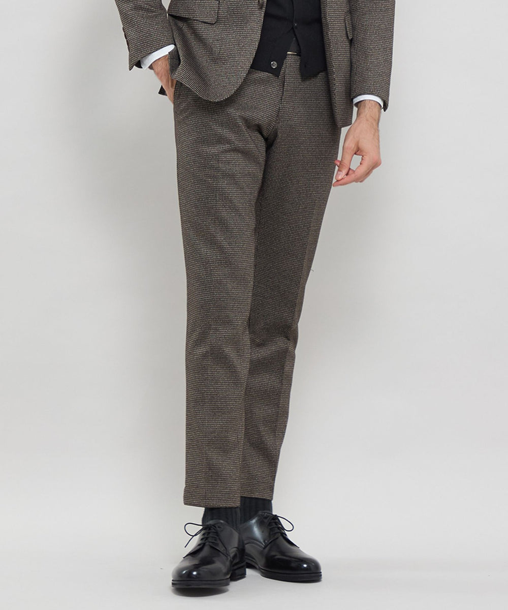 WEB・一部店舗限定】【FLEX JERSEY】千鳥ジャージーセットアップパンツ