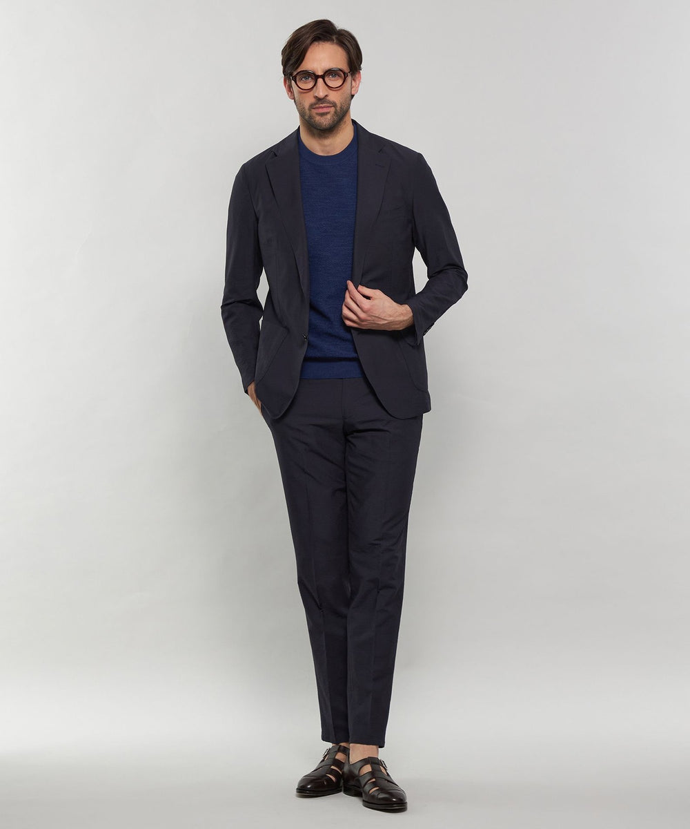 LEON掲載】【BREASY JACKET】DOT AIR シアサッカーセットアップパンツ