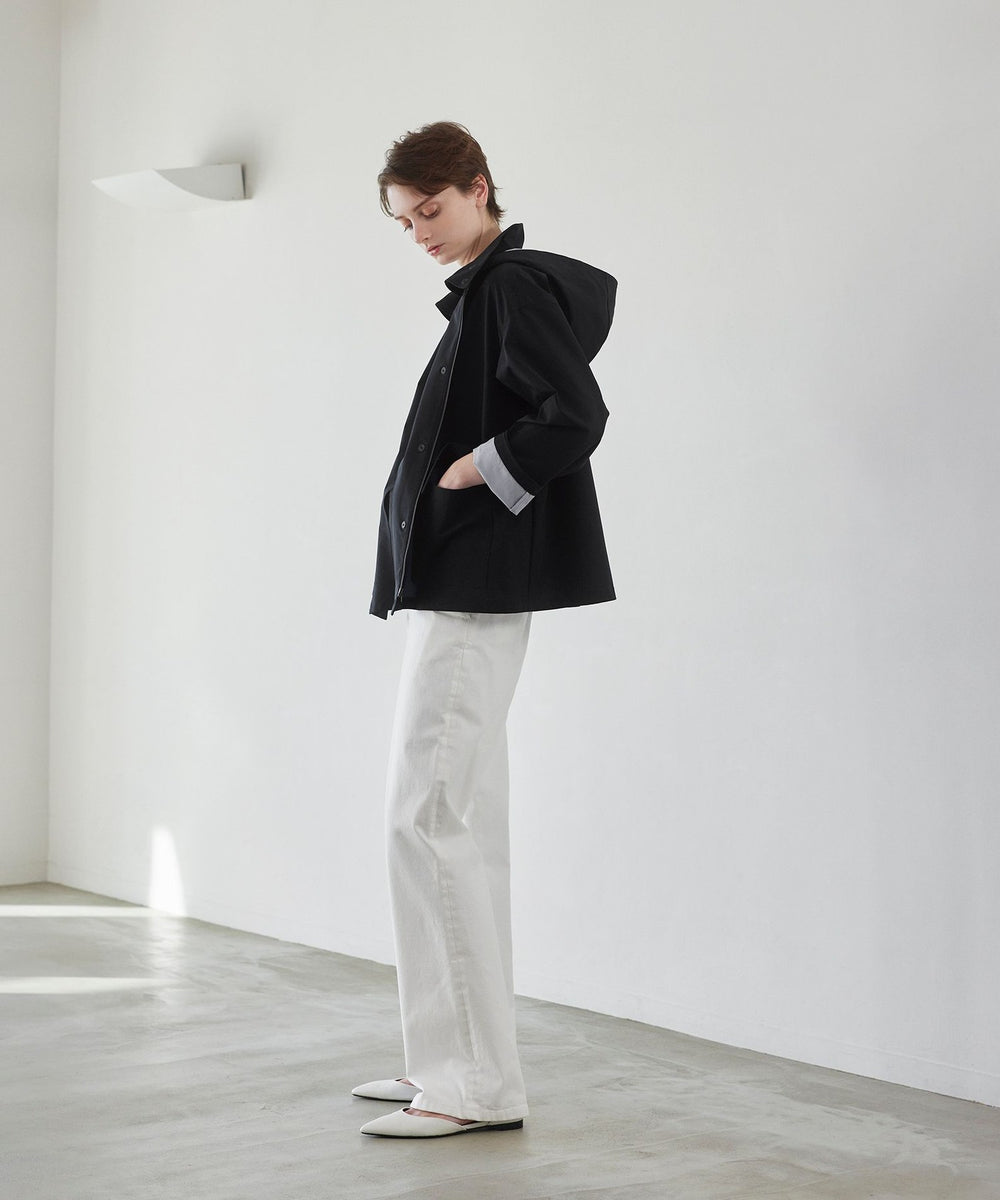 ウォッシャブル】転写はっ水ソロタフタ ショートコート(コート)｜Paul