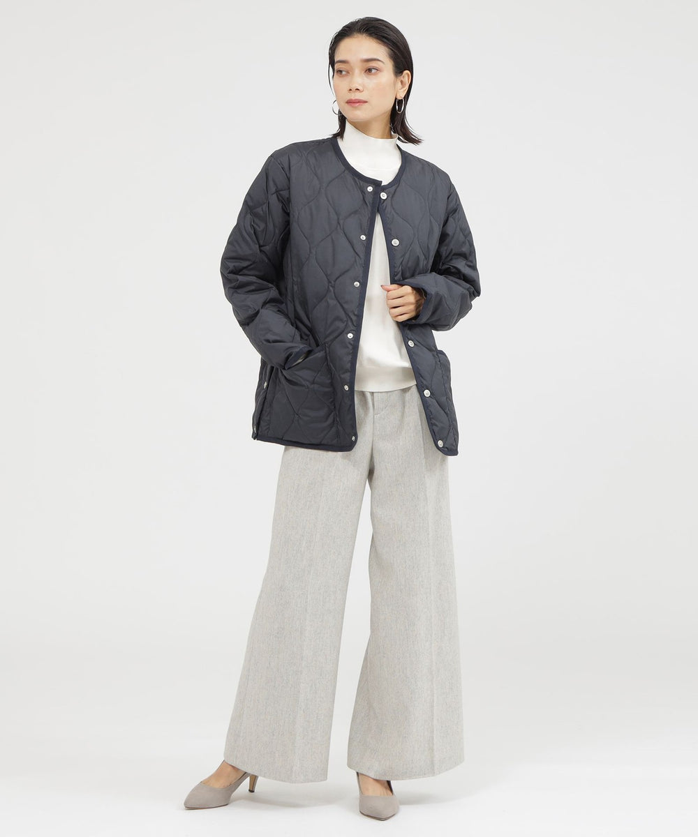 防風性】【ウォッシャブル】キルティングダウンジャケット(コート