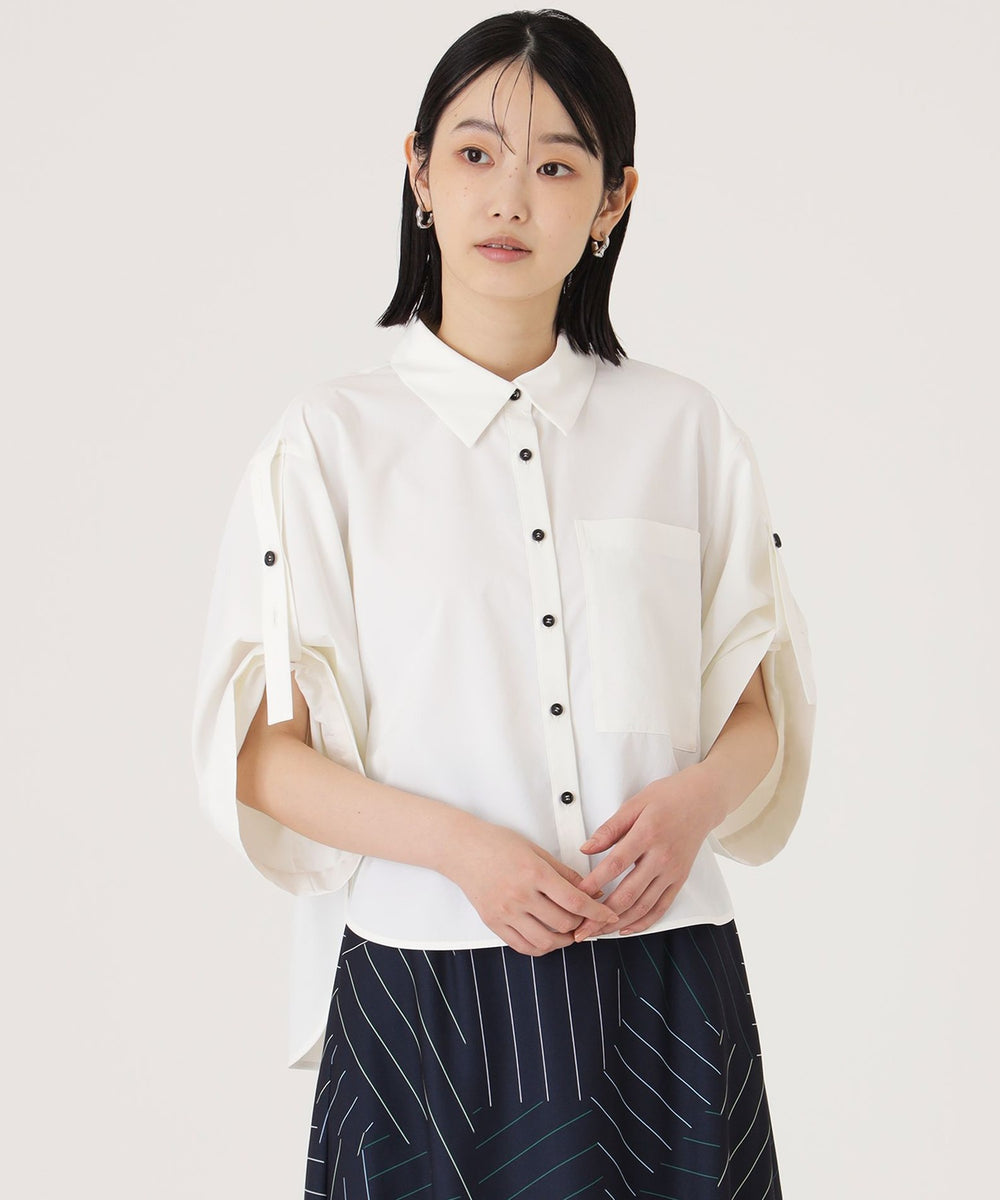 イチオシ】ロールアップスリーブブラウス(トップス)｜CAST:(キャスト