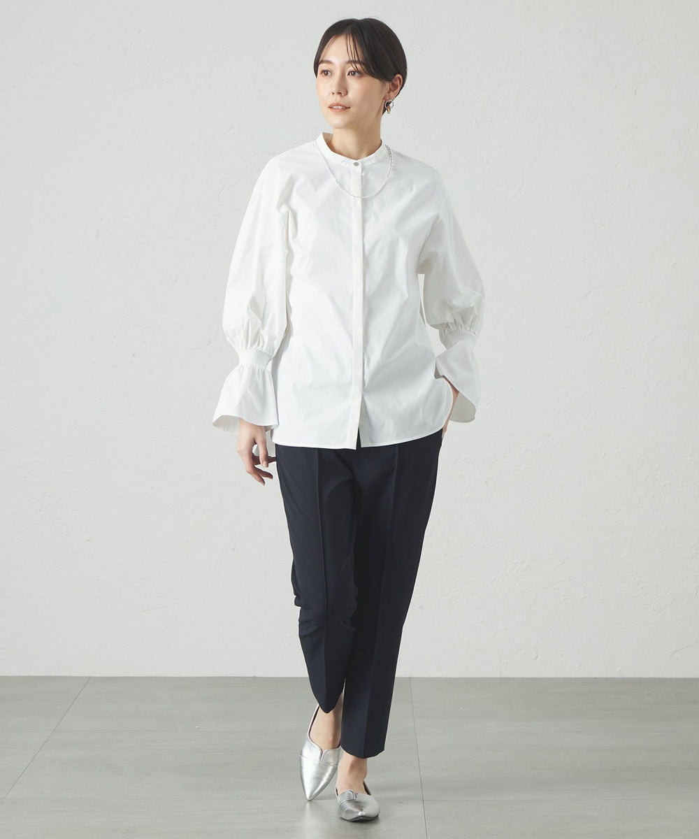 吸水速乾】ボリュームスリーブブラウス(トップス)｜CAST:(キャスト