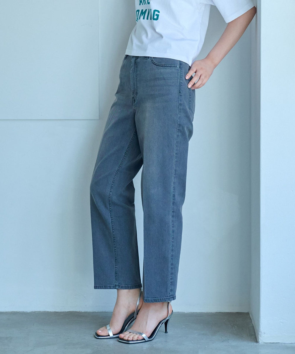 美シルエット】クロップドストレッチデニム(パンツ)｜CAST:(キャスト
