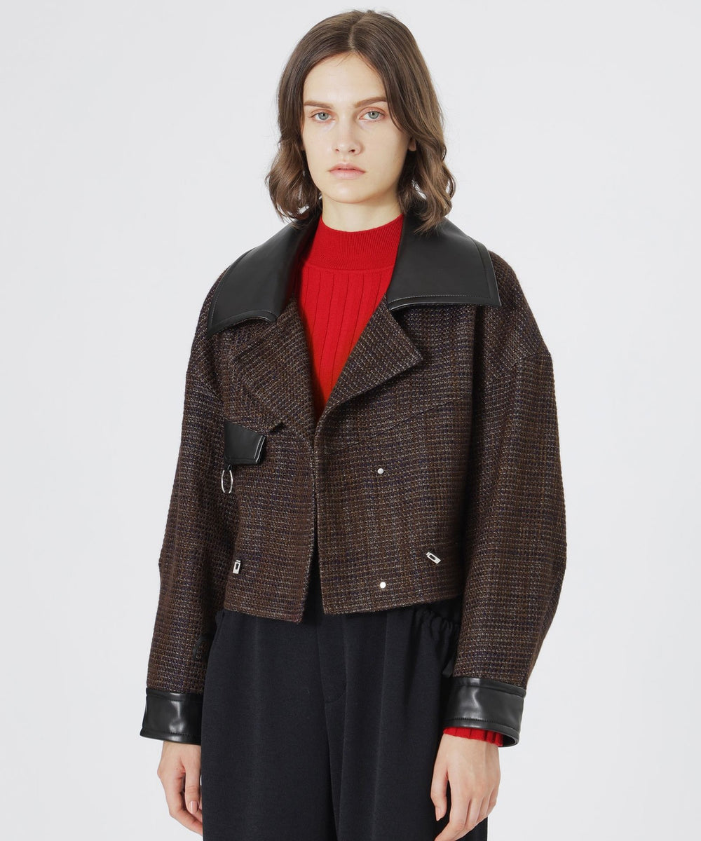 ツイードショートトレンチブルゾン(ブルゾン)｜LOVELESS(ラブレス)の