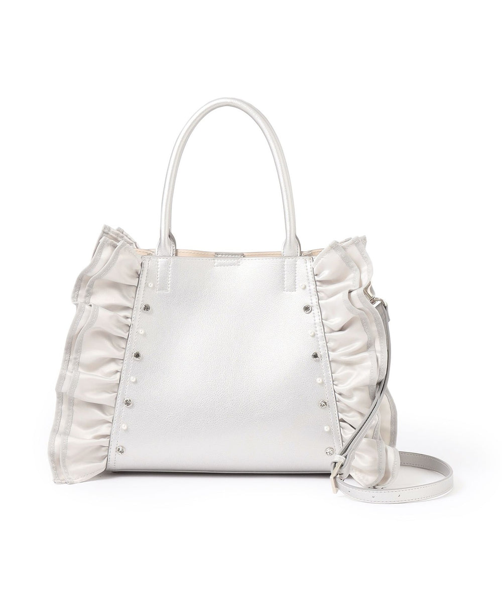 クリスタルスタッズサイドフリル バッグ(バッグ・ポーチ)｜TO BE CHIC