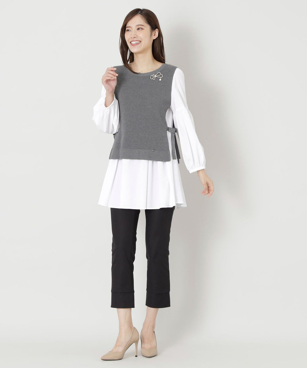 ブラウスレイヤー ニットチュニック(トップス)｜TO BE CHIC(トゥー