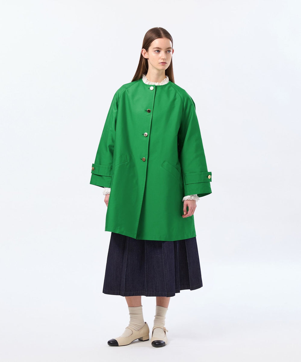 WELBURY NO COLLAR(ウェルベリーノーカーラー)】ダブルクロス製(コート