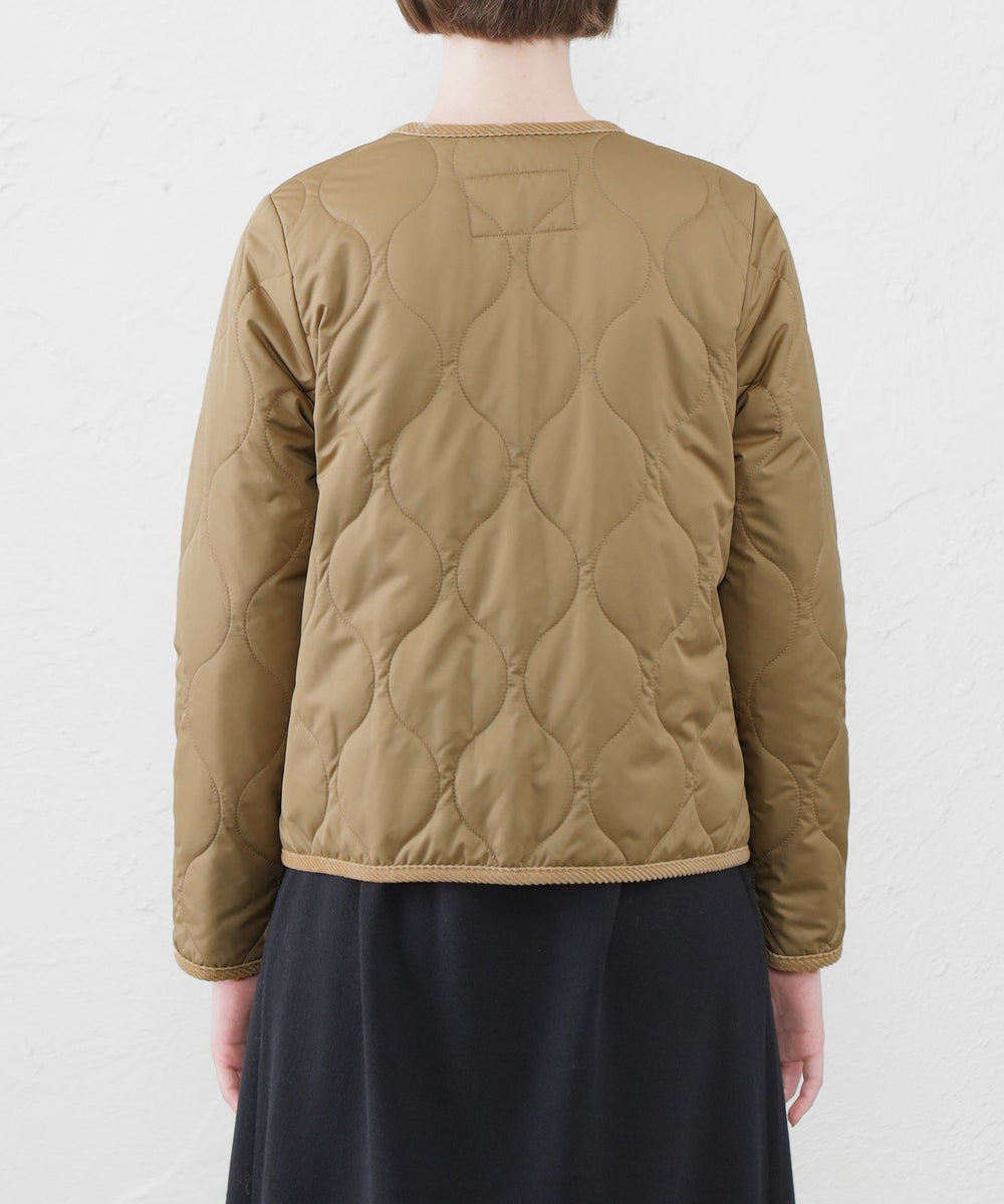 WEB&一部店舗限定】ノーカラーキルティングジャケット(ブルゾン