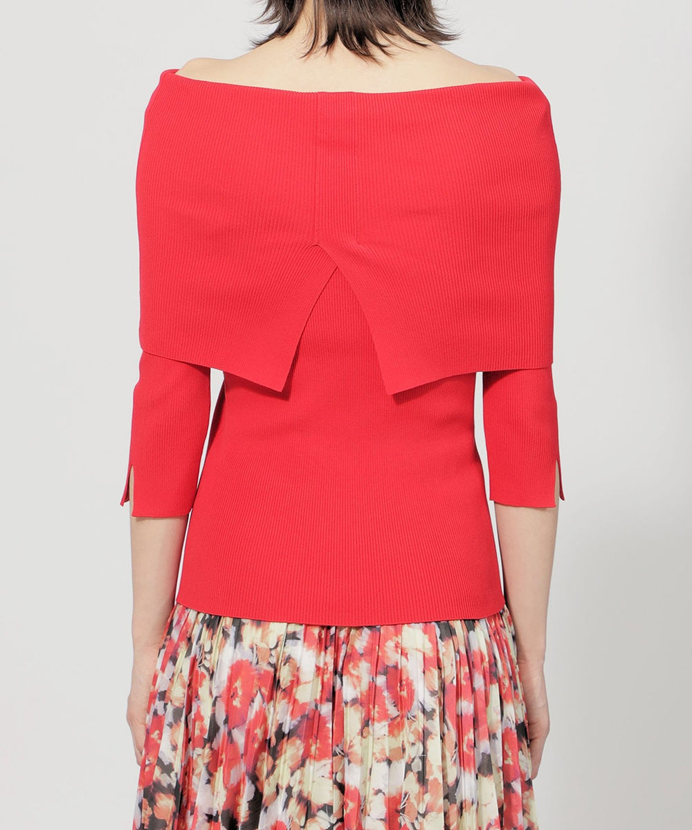 コットンストレッチ オフショルダーニット(トップス)｜EPOCA(エポカ)の