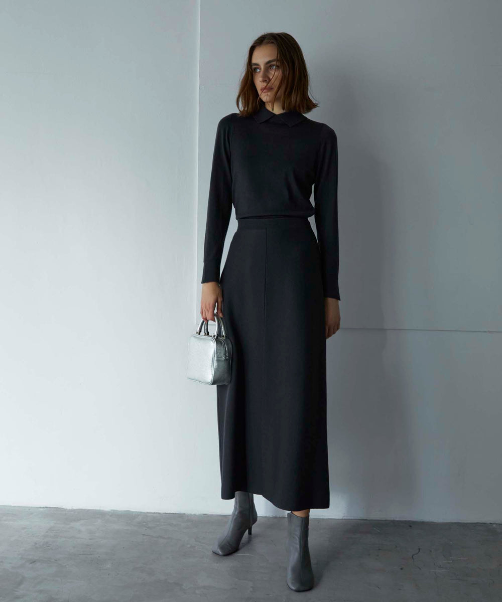 La maglia】 シャツカラー ニットプルオーバー(トップス)｜EPOCA