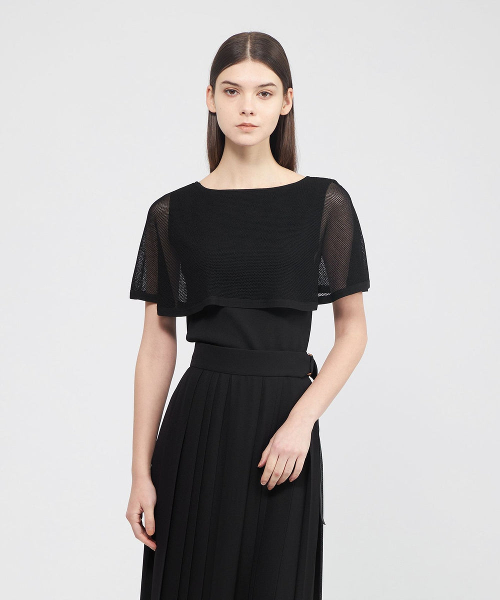 メッシュレイヤード 2WAYニットプルオーバー(トップス)｜EPOCA(エポカ