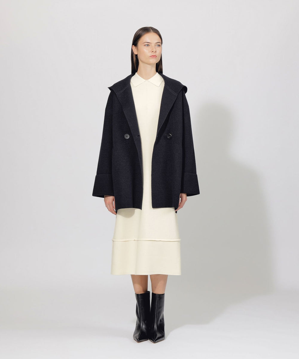 フーデッドコクーン ニットコート(コート)｜EPOCA(エポカ)の