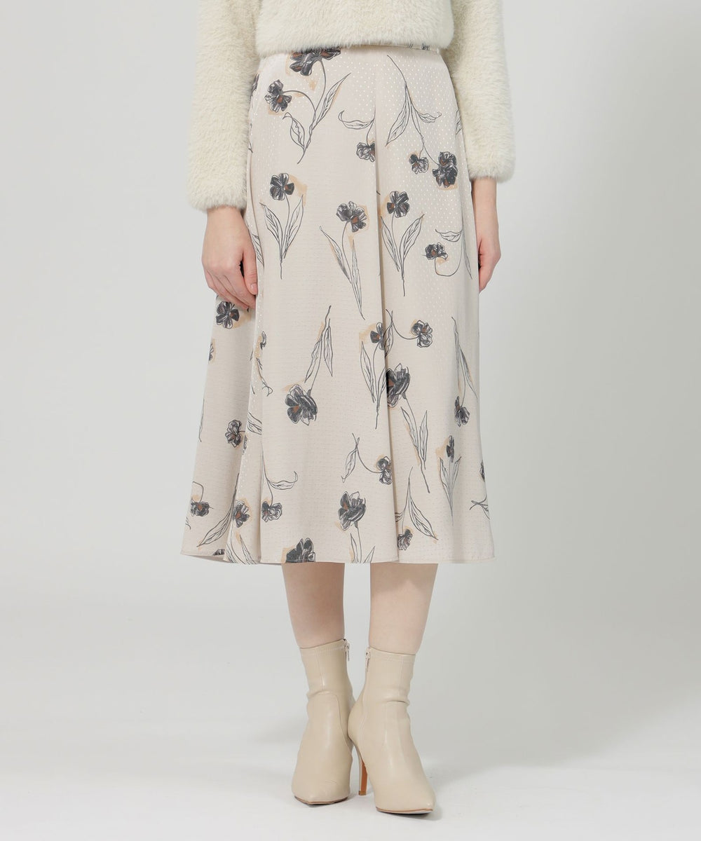 VERY NaVY2024年12月号掲載】カラーシャドウフィオーレプリント フレア