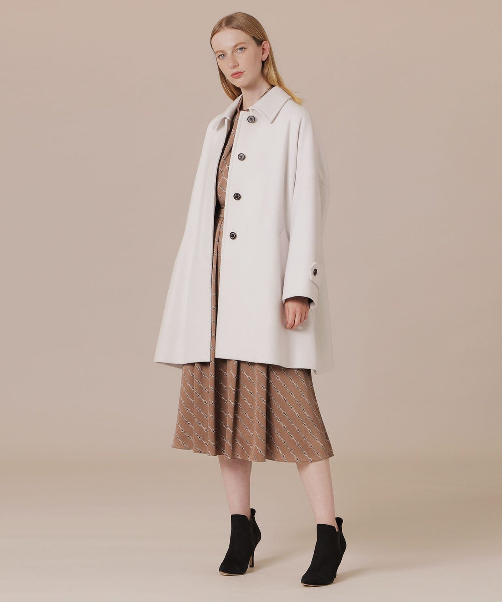 ROSLEY/ロズリー】ファインウールメルトンステンカラーコート(コート