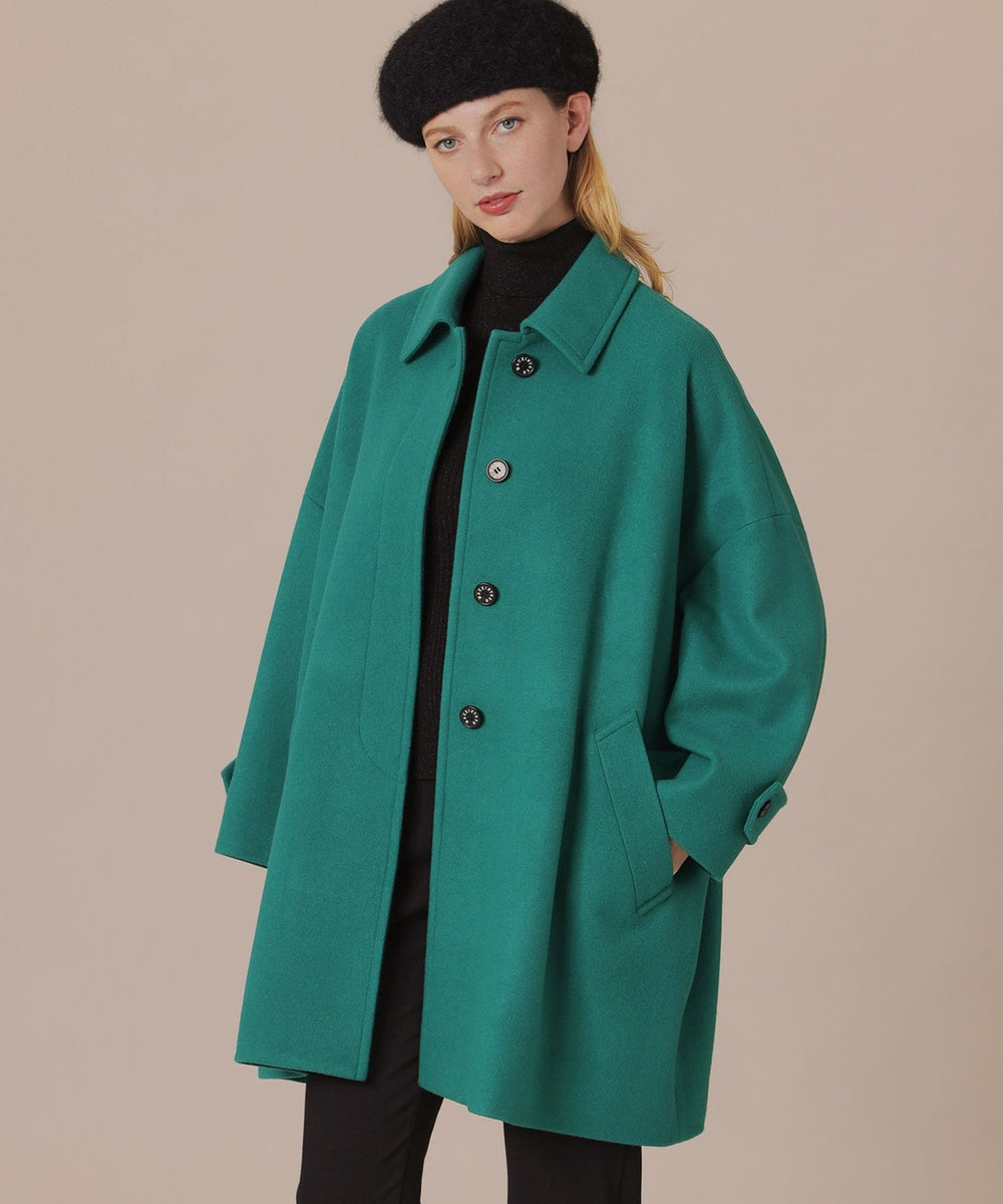 ROSLEY/ロズリー】ファインウールメルトンステンカラーコート(コート