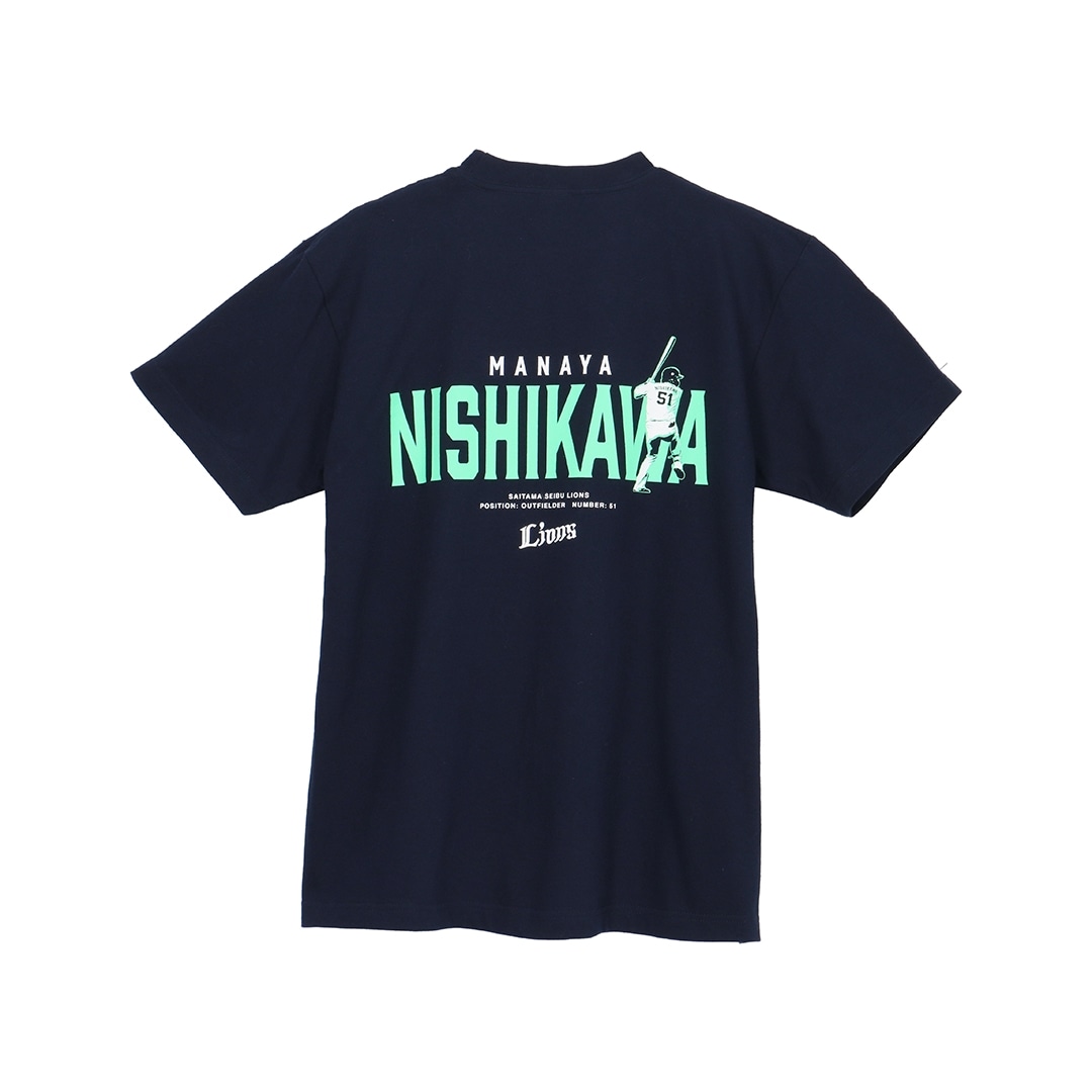 プレイヤーズデザインTシャツ #51 西川 愛也(S): Tシャツ | 埼玉西武