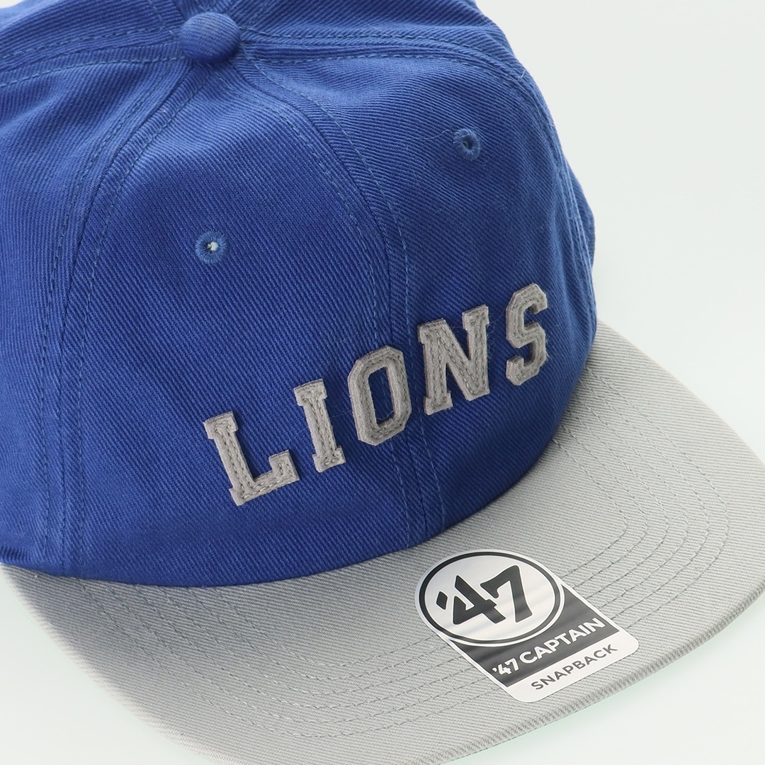 47×LIONS CAPTAIN RL Royal Script Gray: キャップ | 埼玉西武