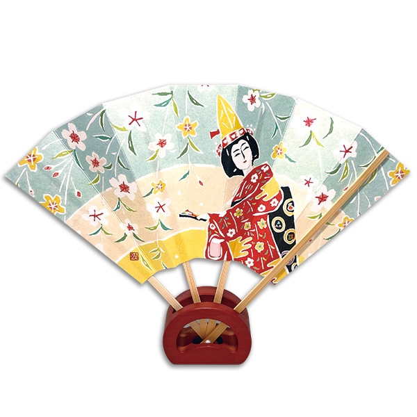 SHOCHIKU STORE | 松竹ストア歌舞伎型染め絵扇子 娘道成寺: 松竹歌舞伎