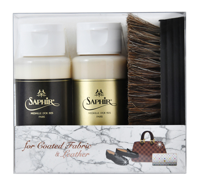 SaphirNoir（ノワール）PVCミルク＋レザーバームローション ミニボトル