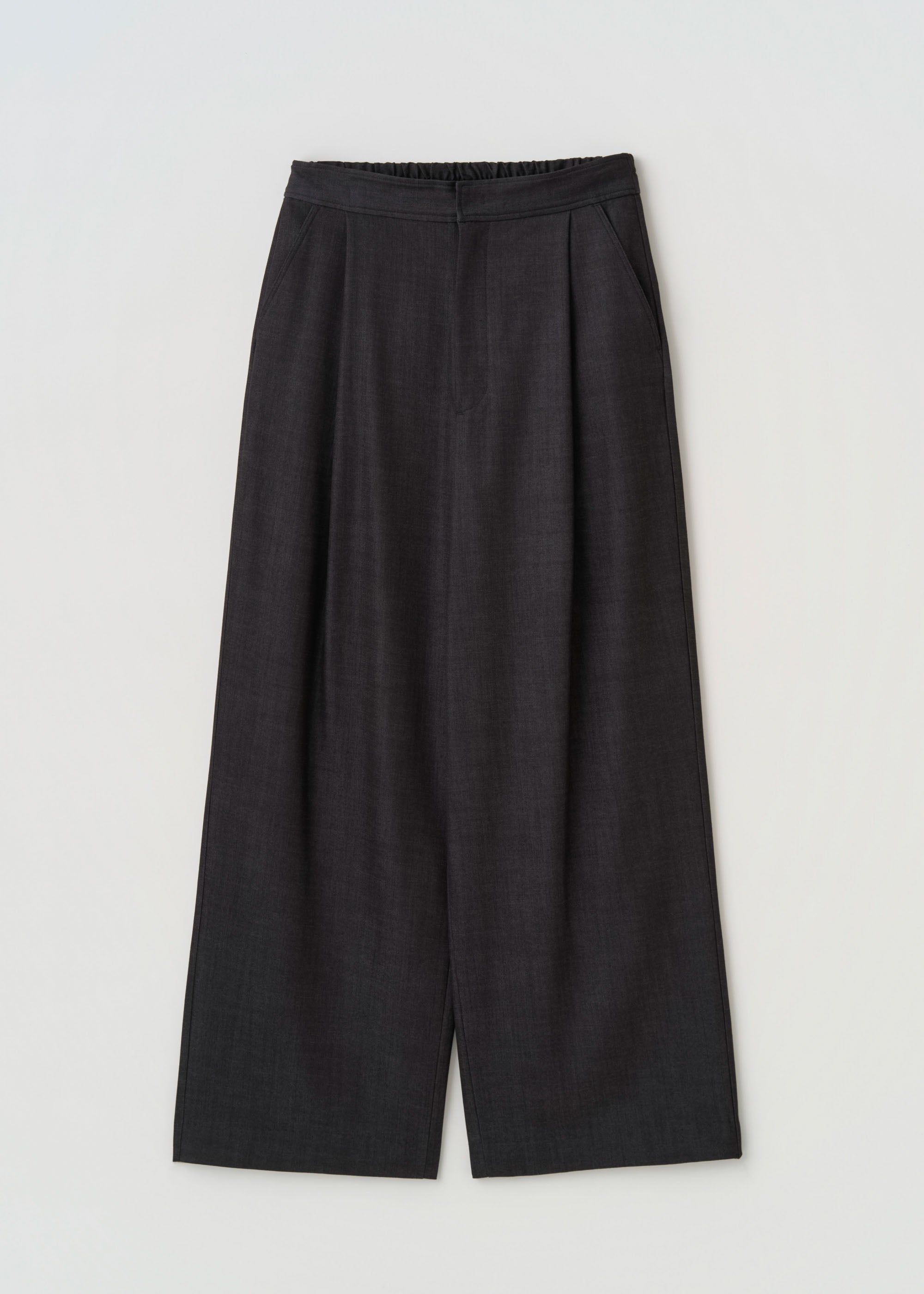 デニムライクタックワイドパンツ - SOÉJU online store｜上質な大人の