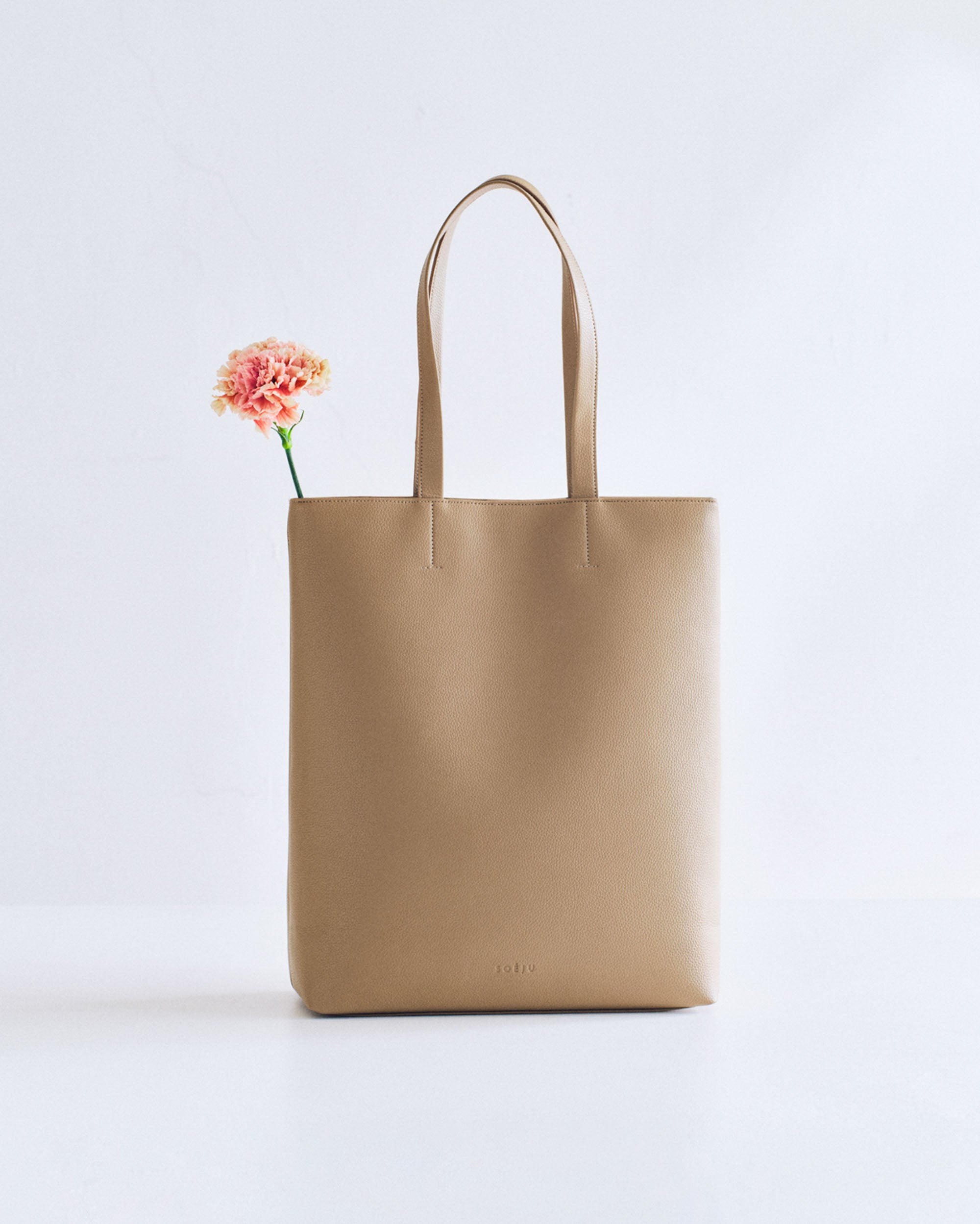 ヴィーガンレザレットマチ付きトートバッグ - SOÉJU online store