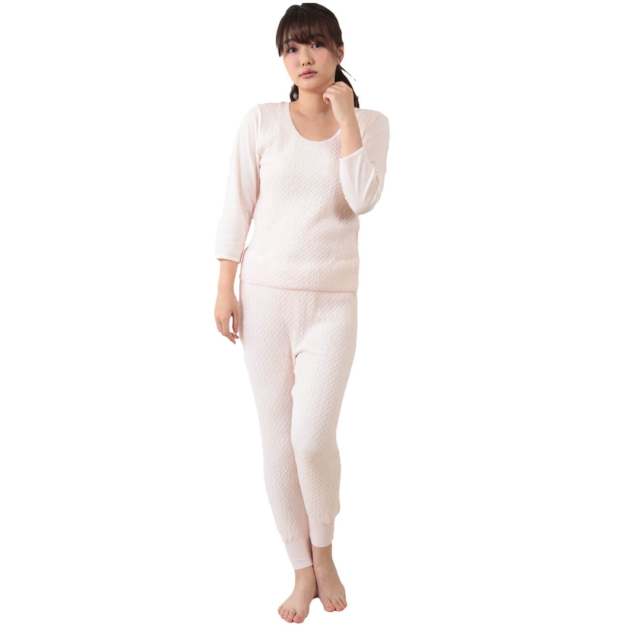 ひだまり 極 婦人 上下セット S～LL (肌着 長袖 レディース 暖かい 冬