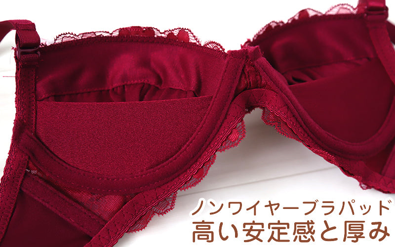 ブラジャー ショーツ セット ノンワイヤー ブラショーツ レディース