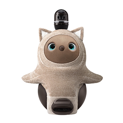 ねこみみニット ロシアンブルー(しっぽ付き) メランジベージュ | LOVOT