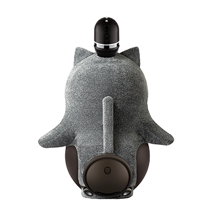 ねこみみニット ロシアンブルー(しっぽ付き) メランジグレー | LOVOT