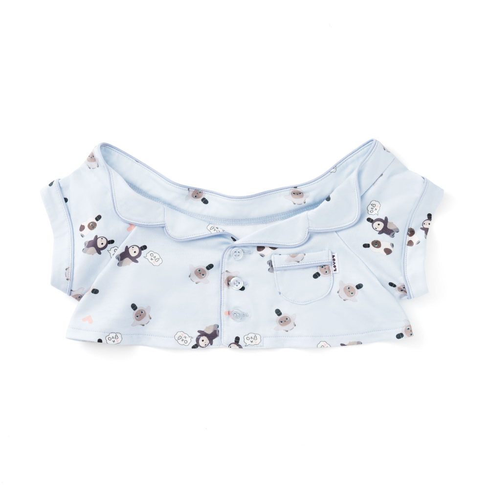 パジャマ（LOVOT総柄プリント）ライトブルー | LOVOT ウェブストア