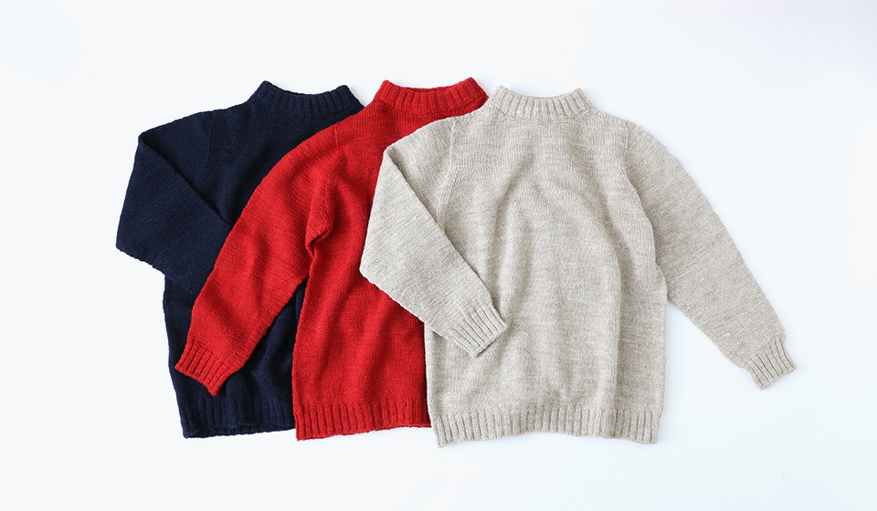 デザイナーが話したくなる】麻わたウールのセーター | 中川政七商店の