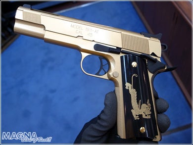 黄金のムービーガン「WA フェイスオフ1911 ver.2014」絶賛発売中