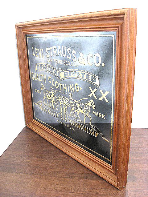 LEVI'S リーバイス 1973年 パブミラー 大型 ビンテージ 看板 店舗