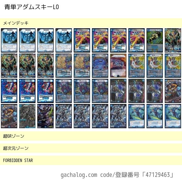 没デッキ】青単vvアダムスキー | ルスランテ「Who Want A?」