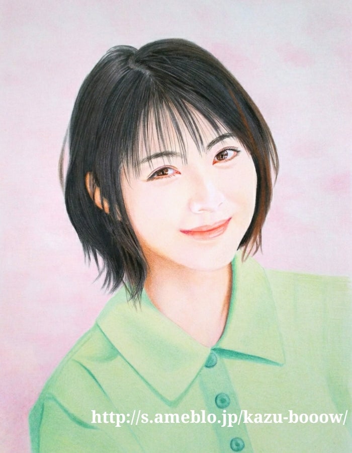 色鉛筆で描く人物画～浜辺美波さん～ | 独学でここまで描ける！プロが